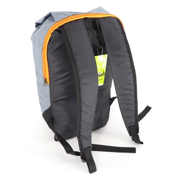 Міцний дитячий водовідштовхуючий рюкзак сірого кольору у спортивному стилі невеликого розміру 0081 M0081 фото