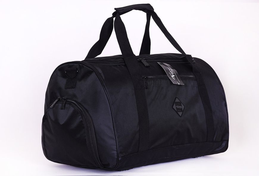 Практична чорна спортивна спортивна дорожна сумка з кишенями для взуття водонепроникна з ущільненим дном 671 - 08 фото