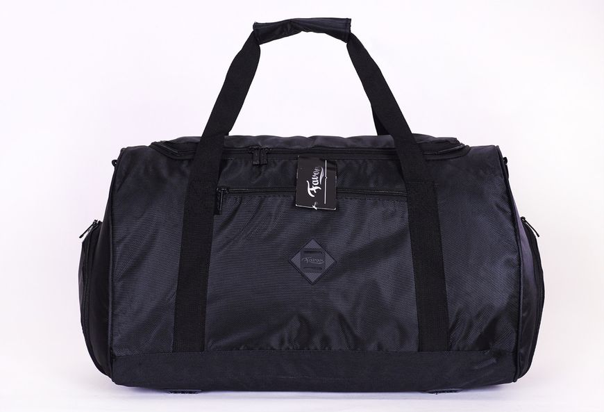 Практичная черная спортивная сумка с карманами для обуви водонепроницаемая 671 - 08 671 - 08 фото