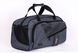 Сіра спортивна унісекс сумка однотонна тканинна водонепроникна невеликого розміру 480 - 08-2 фото 4