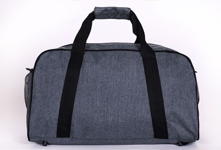 Серая спортивная сумка унисекс однотонная тканевая водонепроницаемая небольшого размера 480 - 08-2 480 - 08-2 фото