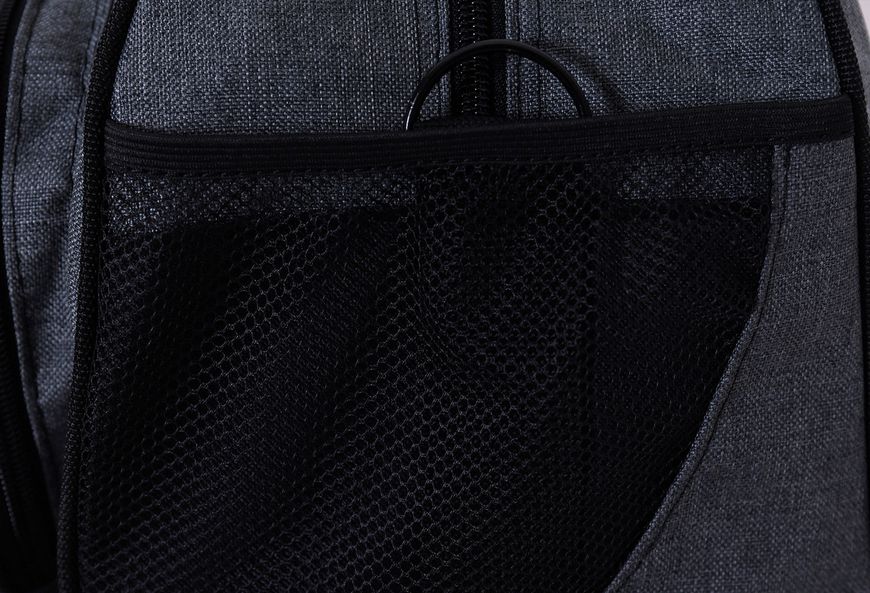 Сіра спортивна унісекс сумка однотонна тканинна водонепроникна невеликого розміру 480 - 08-2 фото