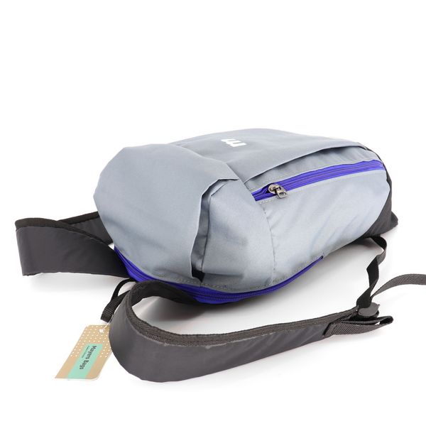 Спортивный детский серый рюкзак легкий из прочной ткани для девочки и мальчика унисекс 0090 M0090 фото