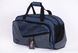 Середня універсальна унісекс сумка для спорту і подорожей синя з сірим непромокальна міцна вмістка 480 - 08 фото 1