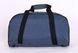 Середня універсальна унісекс сумка для спорту і подорожей синя з сірим непромокальна міцна вмістка 480 - 08 фото 3