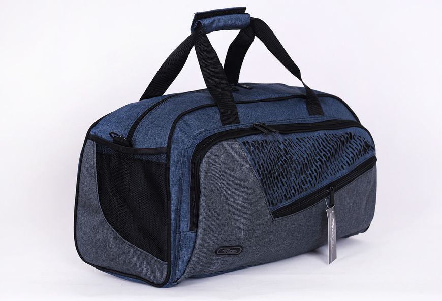 Универсальная сумка унисекс для спорта и путешествий синяя с серым 480 - 08 480 - 08 фото
