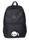 Городской молодежный рюкзак черного цвета среднего размера с рисунком вышивкой 000757 000757 фото 1