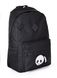 Городской молодежный рюкзак черного цвета среднего размера с рисунком вышивкой 000757 000757 фото 2