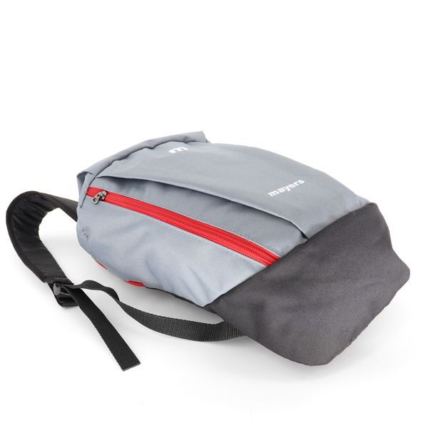 Повседневный детский серый однотонный рюкзак износостойкий и вместительный в спортивном стиле 0095 M0095 фото