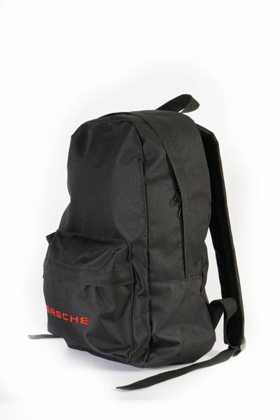 Рюкзак черного цвета однотонный стильный молодежный среднего размера мужской 0052 MB0052 фото