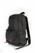 Наплічник чорного кольору однотонний стильний молодіжний рюкзак середнього розміру чоловічий 0052 MB0052 фото 2