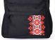 Женский городской рюкзак черного цвета среднего размера с рисунком вышивкой 000770 000770 фото 5