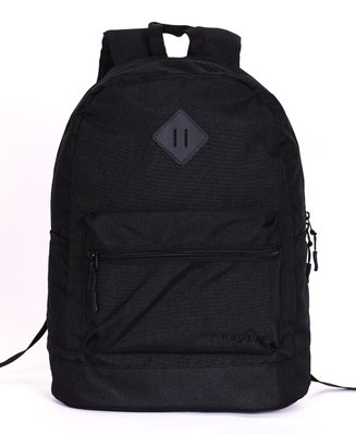 Міський чорний рюкзак із міцної тканини повсякденний водонепроникний чоловічий 55011 фото