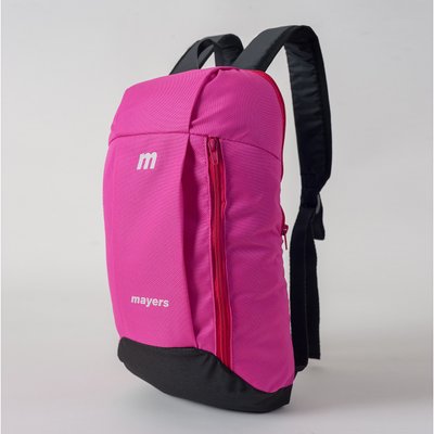 Детский спортивный розовый с черным рюкзак для прогулок 102 МВ0102 фото