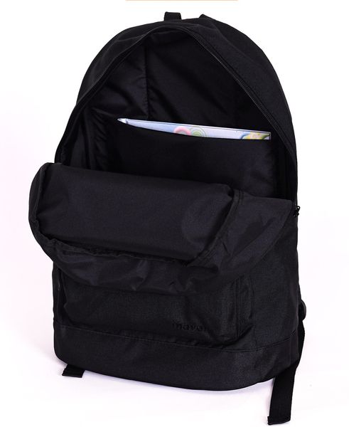 Городской черный рюкзак из прочной ткани повседневный водонепроницаемый мужской 55011 55011 фото