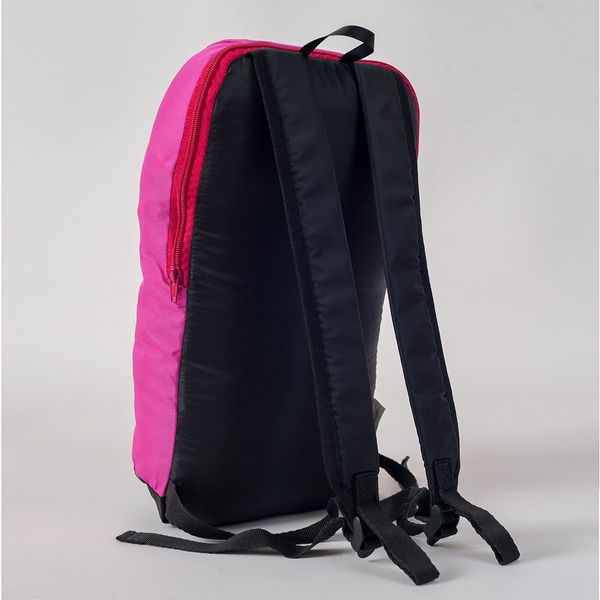 Детский спортивный розовый с черным рюкзак для прогулок 102 МВ0102 фото