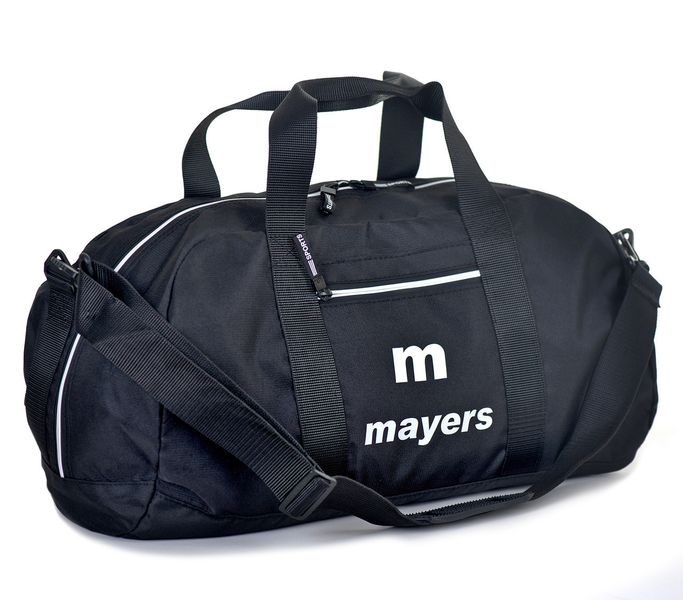Спортивная сумка черная с надписью среднего размера унисекс 10/380/33 10/380/33 фото
