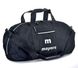 Однотонна чорна середнього розмыру сумка з написом унісекс спортивна туристична 10/380/33 фото 2