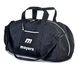 Однотонна чорна середнього розмыру сумка з написом унісекс спортивна туристична 10/380/33 фото 1