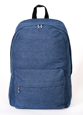 Городской джинсовый женский рюкзак синего цвета среднего размера 0077L 0077L фото