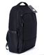 Невеликий універсальний чоловічий рюкзак чорного кольору з потайною кишенею з відділенням під ноутбук із USB входом 6847-2 фото 2