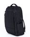 Невеликий універсальний чоловічий рюкзак чорного кольору з потайною кишенею з відділенням під ноутбук із USB входом 6847-2 фото 3
