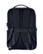 Невеликий універсальний чоловічий рюкзак чорного кольору з потайною кишенею з відділенням під ноутбук із USB входом 6847-2 фото 4