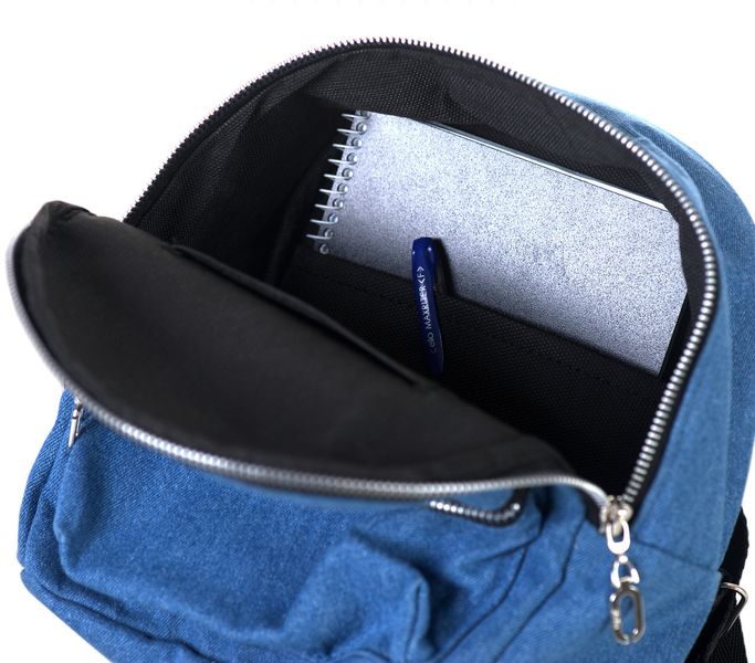 Маленький джинсовый рюкзак дошкольный для девочки или мальчика 0012 0012 фото