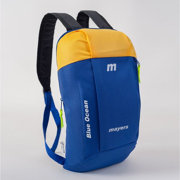Дитячий рюкзак синій з жовтим для прогулянок тренувань легкий 111 МВ0111 фото