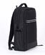Чорний повсякденний місткий рюкзак з міцної тканини з виходом під USB кишенею під ноут 3540 фото 3