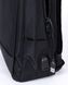 Чорний повсякденний місткий рюкзак з міцної тканини з виходом під USB кишенею під ноут 3540 фото 7