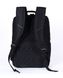 Чорний повсякденний місткий рюкзак з міцної тканини з виходом під USB кишенею під ноут 3540 фото 6