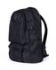 Однотонний середній чоловічий місткий непромокальний зносостійкий міцний рюкзак чорного кольору МВ 111 фото 3