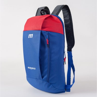 Рюкзак детский синий с красным для мальчика в спортивном стиле 113 МВ0113 фото