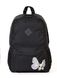 Женский городской молодежный рюкзак черного цвета среднего размера с рисунком вышивкой 010127 010127 фото 1