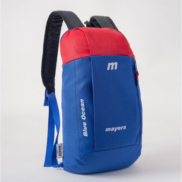 Рюкзак детский синий с красным для мальчика в спортивном стиле 113 МВ0113 фото