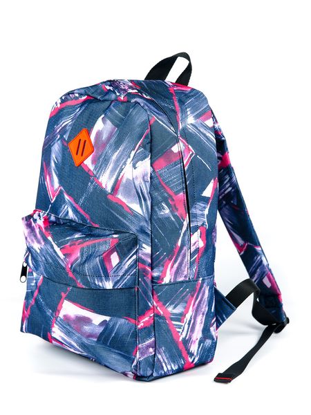 Средний яркий рюкзак с абстрактным рисунком водонепроницаемый прочный из ткани молодежный 0029 0029 фото