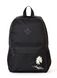 Женский городской молодежный рюкзак черного цвета среднего размера с рисунком вышивкой 010125 010125 фото 1