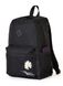 Женский городской молодежный рюкзак черного цвета среднего размера с рисунком вышивкой 010125 010125 фото 3