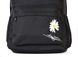 Женский городской молодежный рюкзак черного цвета среднего размера с рисунком вышивкой 010125 010125 фото 5