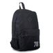 Чорний невеликий практичний чоловічий рюкзак з білим вишитим принтом 78 у сучасному дизайні з легкої тканини МВ300-78 фото 2