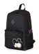 Женский городской молодежный рюкзак черного цвета среднего размера с рисунком вышивкой 010121 010121 фото 3