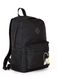 Женский городской молодежный рюкзак черного цвета среднего размера с рисунком вышивкой 010121 010121 фото 2