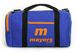 Яскрава синього кольору тканинна спортивна сумка з яскравою помаранчевою блискавкою та написом для спорту 0018675 фото 4