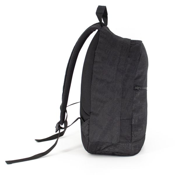 Рюкзак молодежный стильный повседневный городской черного цвета среднего размера из прочной ткани 102-8 102-8 фото