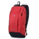 Молодіжний спортивний червоний з чорним рюкзак з міцної водонепроникної тканини легкий м'який 05-05-05 фото 1
