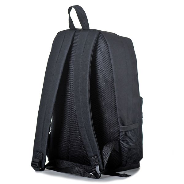 Городской стильный рюкзак черного цвета с бело красной надписью бренда 3004 МВ3004 фото