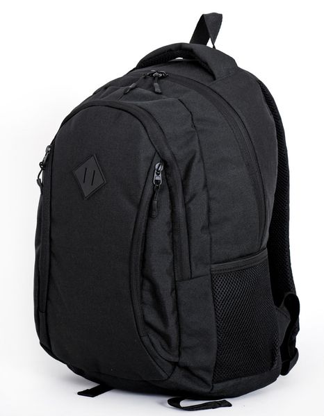 Среднего размера вместительный подростковый черный рюкзак из прочной ткани водонепроницаемый 031087 031087 фото