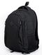 Середнього розмыру місткий підлітковий чорний рюкзак із міцної тканини водонепроникний з м'якою спинкою 031087 фото 4